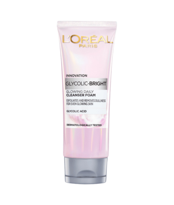 LOREAL Glycolic Bright Glowing Daily Cleanser Foam 100Ml