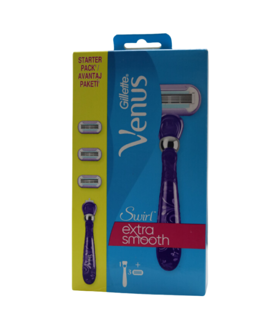 Gillette Venus Swirl Extra Smooth Women’s Razor+3 Razor Blade Refills