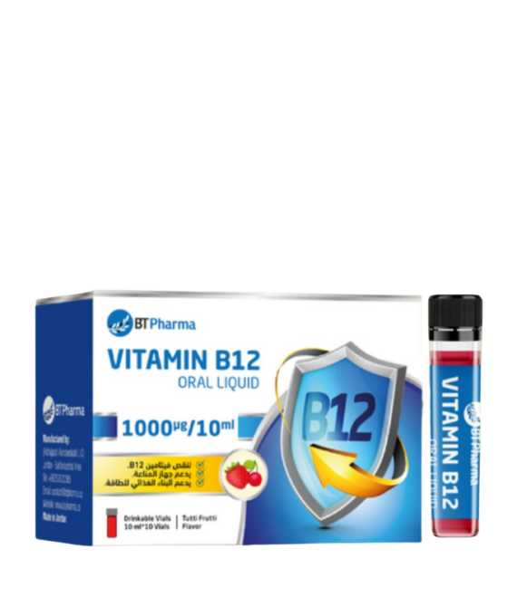 BTPharma Vitamin B12 (1000 µg / 10 ml) Oral Liquid Vials