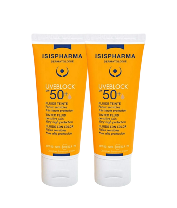 ISISPHARMA UVEBLOCK SPF50+TINTED FLUID OFFER(2*40ML)