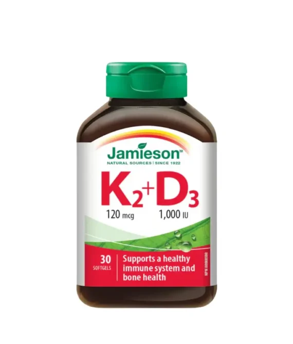 Jamieson Vitamin K2 & Vitamin D3 30 Softgels