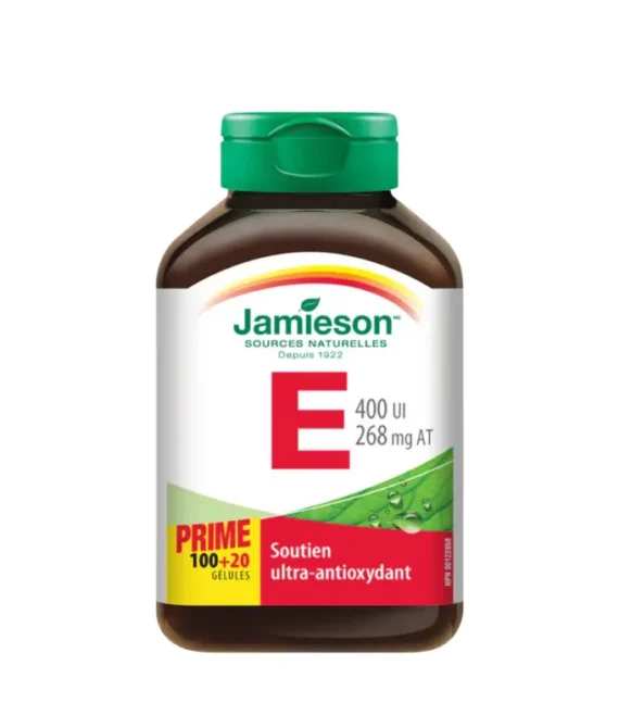 Jamieson Vitamin E 400IU 100+20 Softgels