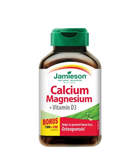 Jamieson Calcium Magnesium + Vitamin D3 200 Caps