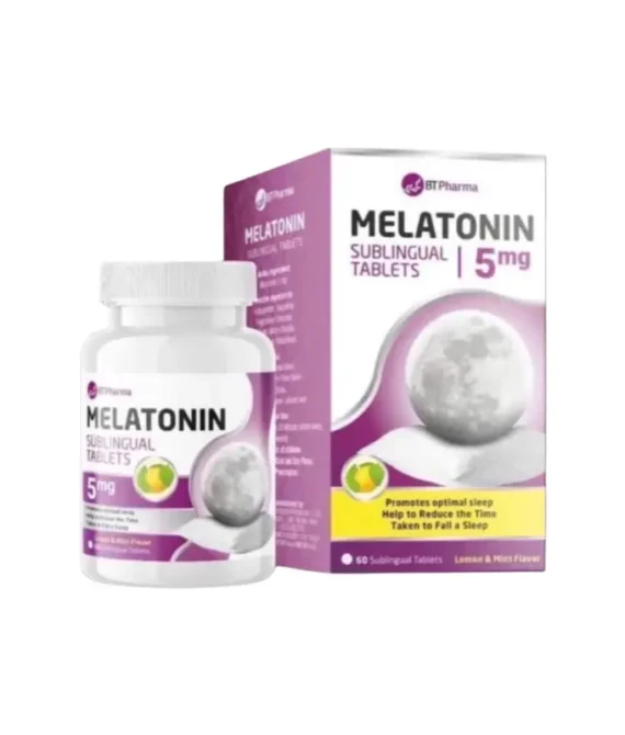 BTPharma Melatonin 5 mg Sublingual 60 Tablets