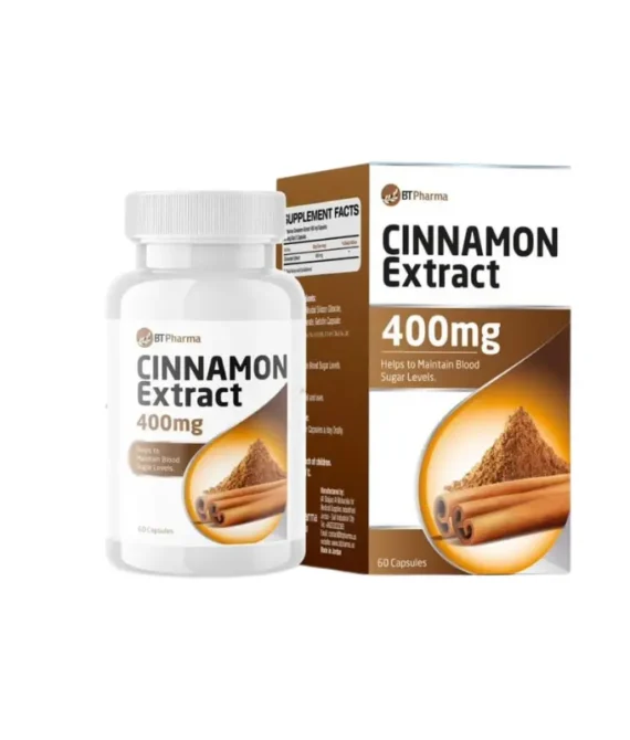 BTPharma Cinnamon Extract 400mg 60 Capsules