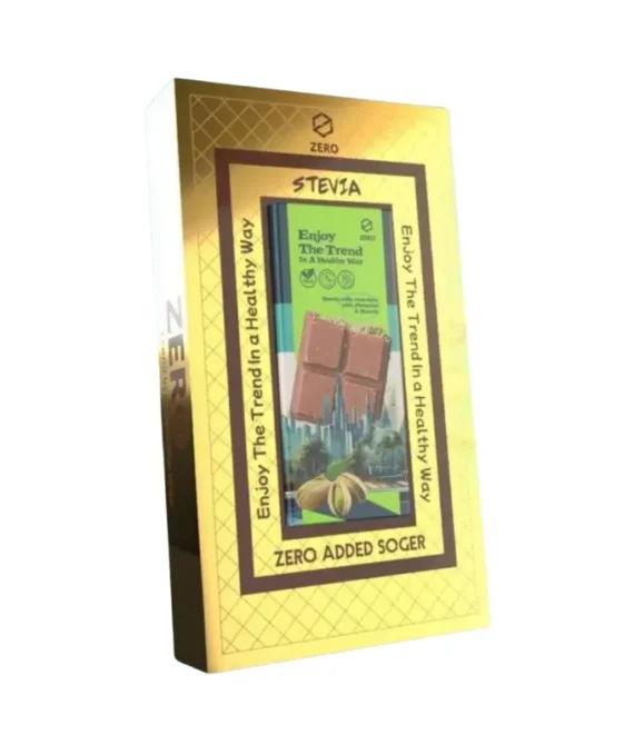 Zero Dubai Trend Chocolate Milk Chocolate With Pistachio & Kunafa 90g