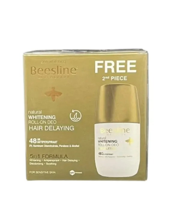 Beesline Whitening Roll-On Deodorant – Hair Delaying 1+1 Free