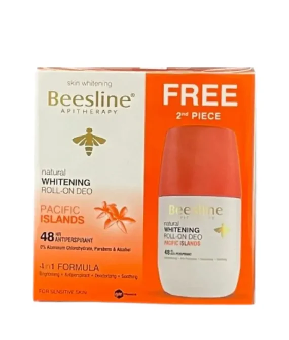 Beesline Whitening Roll-on Deodorant – Pacific Islands 1+1 Free