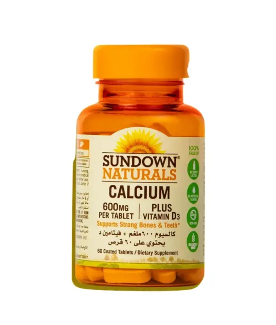 Sundown Calcium 600 Mg Plus Vitamin D3 60Tablets