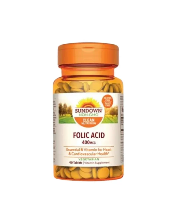 Sundown Folic Acid 400 mcg 90Tablets