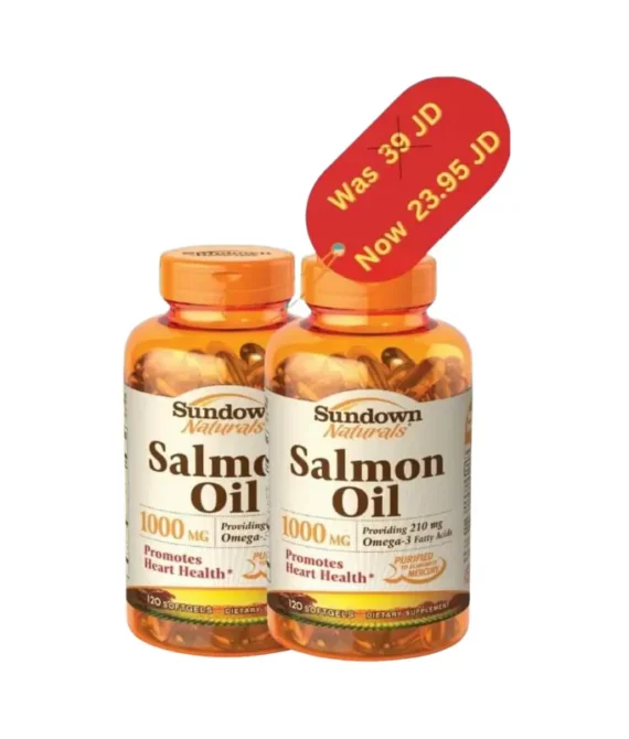 Sundown Salmon Oil 1000Mg 120 Capsules (1+1) Offer