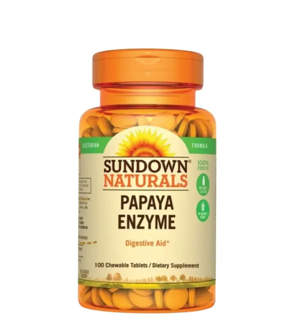 Sundown Papaya Enzyme 100 Chewable Tablets