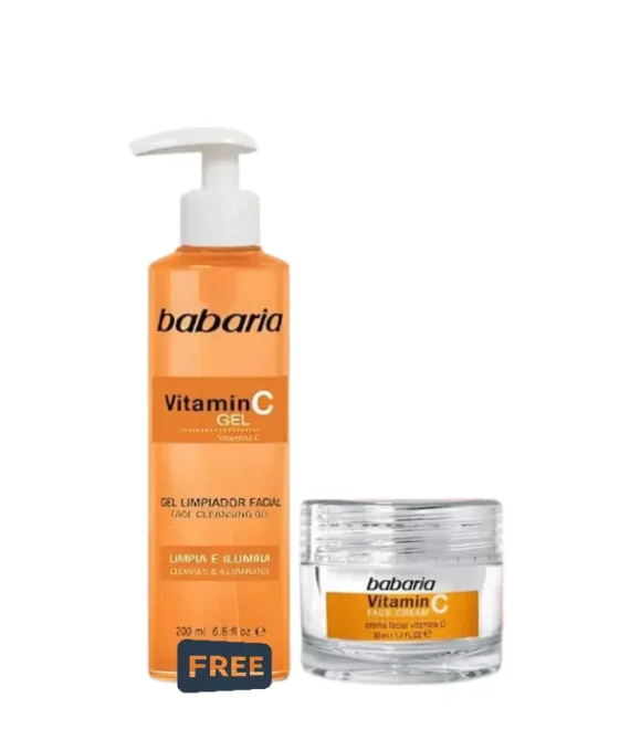 Babaria Vitamin C Pack Cream 50Ml + Babaria Vitamin C Cleanser 200Ml Free