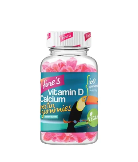 Fine’s Vitamin D Calcium 60 Gummies