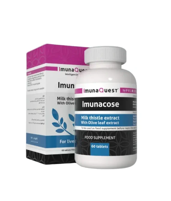 Imunaquest ImunaCose, Olive Leaf And MilkThistle Extracts, 60 Tablets