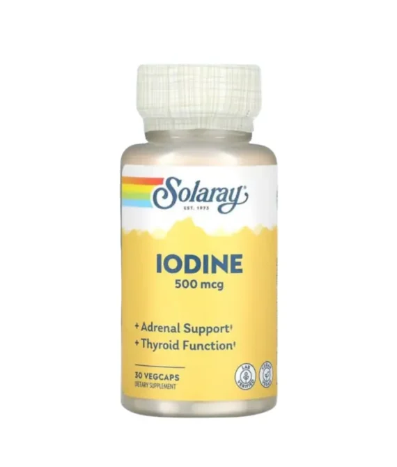 Solaray Iodine (as Potassium Iodine) 500mcg 30Cap