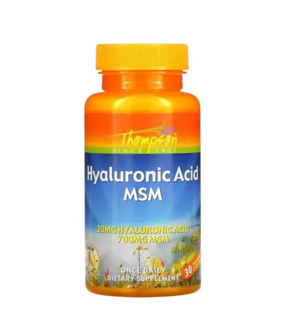 Thompson, Hyaluronic Acid MSM, 30 Capsules