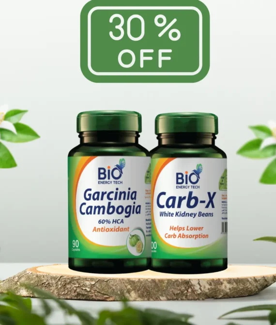 Bio Energy Tech Garcinia Cambogia 90Cap + Carb-X(White Kidney Beans) 100Cap (OFEER)