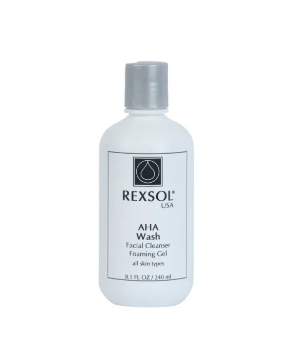 REXSOL AHA WASH FAICIAL CLEANSER FOAMING GEL 240ML