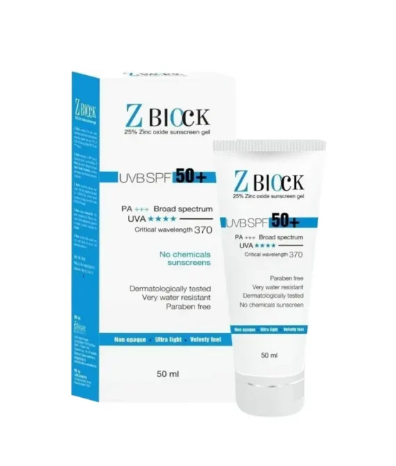 Z BLOCK ZINC OXIDE SUNSCREEN GEL 50Ml