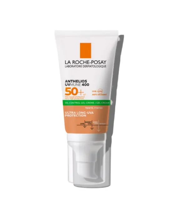 LA ROCHE-POSAY ANTHELIOS UVMUNE 400  OIL CONTROL GEL-CREAM SPF50+ TINTED 50ML