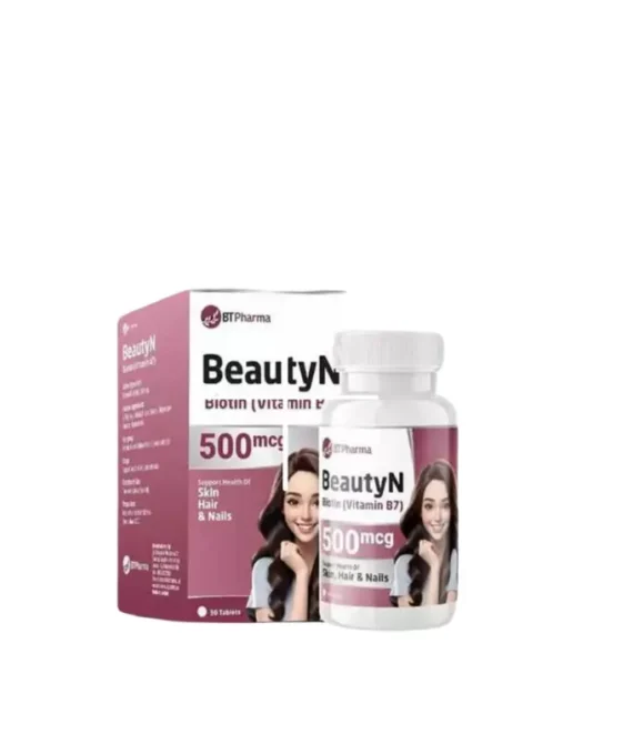 BT Pharma BeautyN Biotin 500Mcg 30Tab