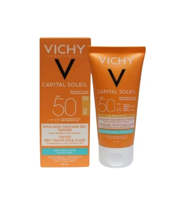 VICHY CAPITAL SOLEIL SPF 50 BB Tinted Dry Touch Face Fluid 50Ml