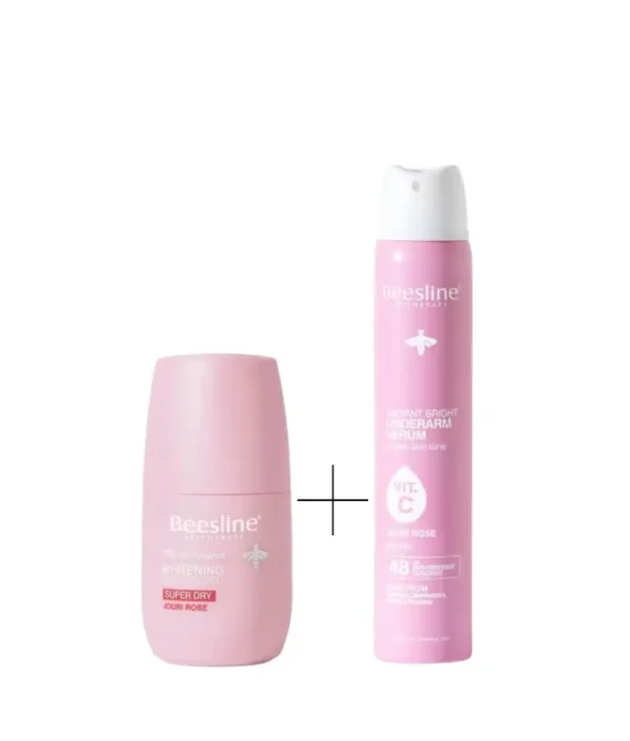 Beesline Whitening Roll-On-72hr-Jouri Rose +Radiant Bright Underarm Serum-Jouri Rose