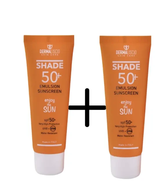 Dermaliscio Shade SPF50+ Emulsion Sunscreen 50Ml Offer (1+1)