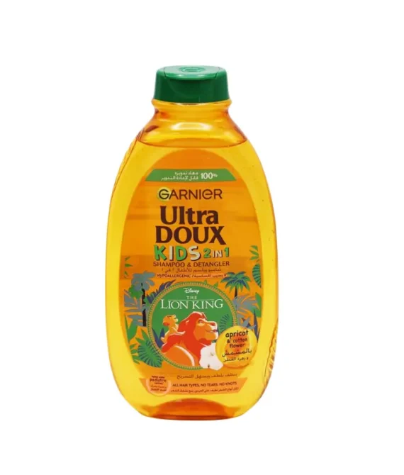 Ultra Doux Kids 2 in 1 Apricot Shampoo & Detangler – The Lion King 400Ml