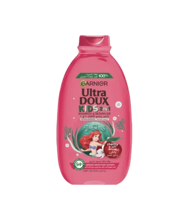 Ultra Doux Kids 2 in 1 Cherry Shampoo & Detangler The Little Mermaid 400Ml