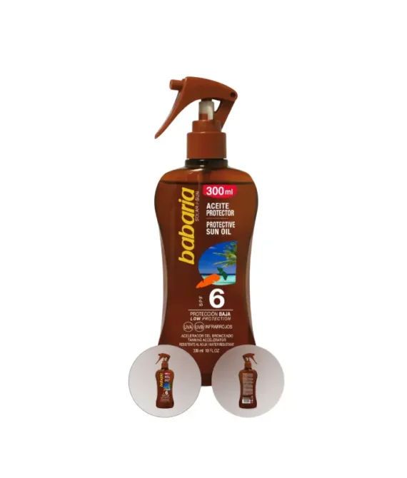 Babaria Carrot Protective Sun Oil Spray Spf6 300Ml