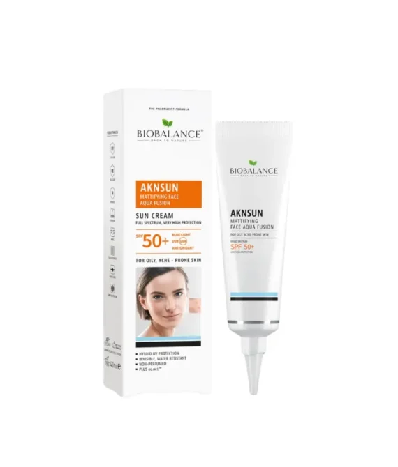 Bio Balance Aknsun Mattifying Aqua Fusion SPF50+ Sunscreen 40Ml