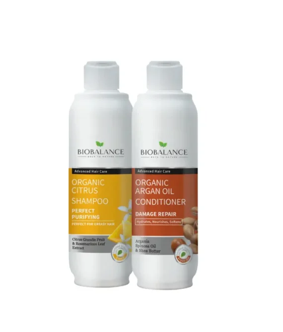 Bio Balance Organic Citrus Shampoo + Organic Argan Oil Conditioner Offer