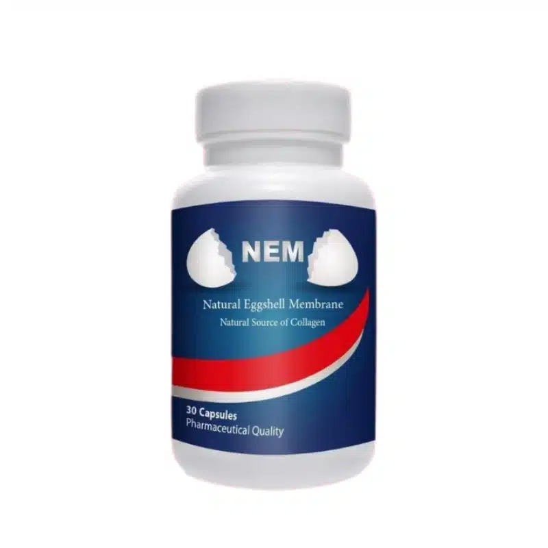 NEM Natural Eggshell Membrane 30 Cap NEM Natural Eggshell Membrane لدعم المفاصل وتقوية الغضاريف