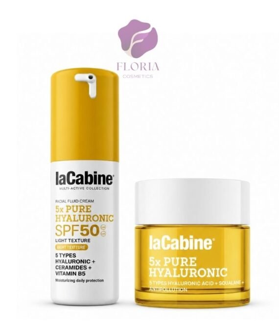 روتين ترطيب وحماية طوال اليوم – Lacabine Hyaluronic SPF Bundle