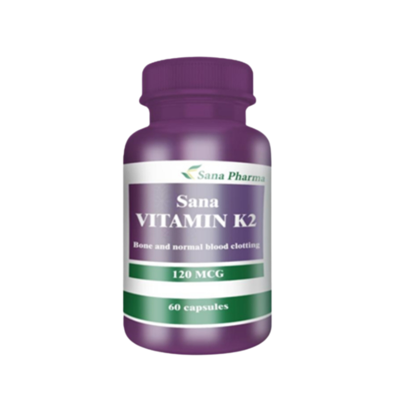 Sana Vitamin K2 120mcg 60 Capsules Sana Vitamin K2 120mcg 60 Capsules