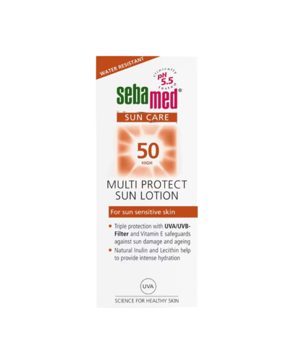 لوشن واقي من الشمس «سيباميد» متعدد الحماية SPF50 سعة 150 مل