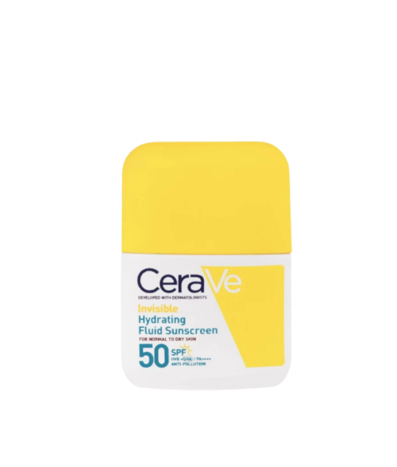 واقي الشمس السائل المرطب غير المرئي من CeraVe بعامل حماية SPF50، 50 مل