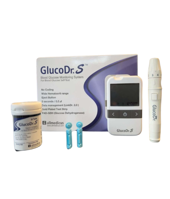 Gluco Dr S Blood Glucose Meter With 25 Test Strips