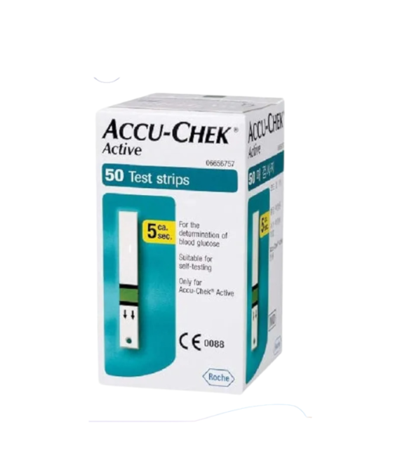 Accu-Chek Active Blood Glucose Test Strips 50 Pieces