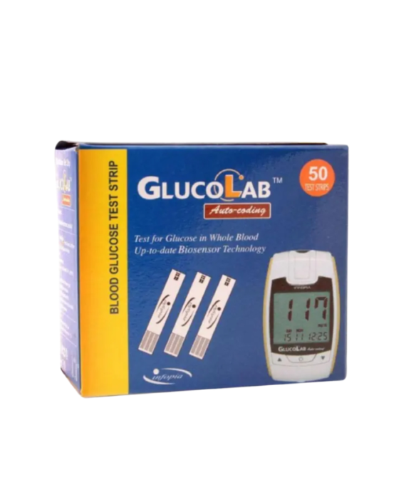 GlucoLab Blood Glucose Test Strips 50 Pieces