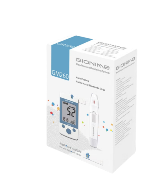 Home 3 Bionime GM260 Blood Glucose Monitor With 35 Test Strips