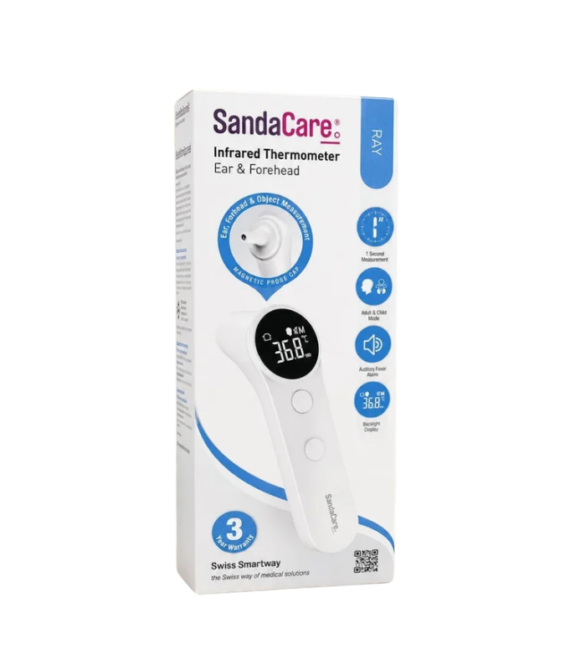 SandaCare Infrared Ear & Forehead Thermometer