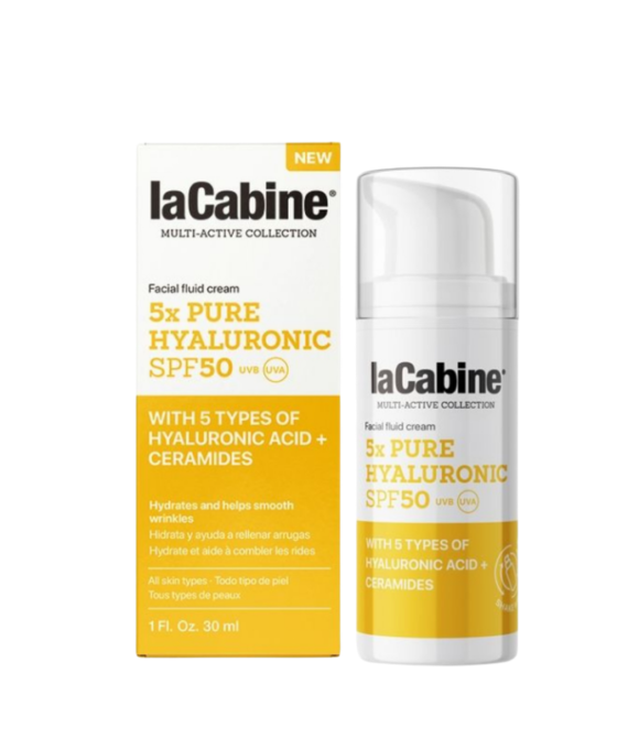 Lacabine 5x Pure Hyaluronic SPF50 Fluid Sunscreen 30ml