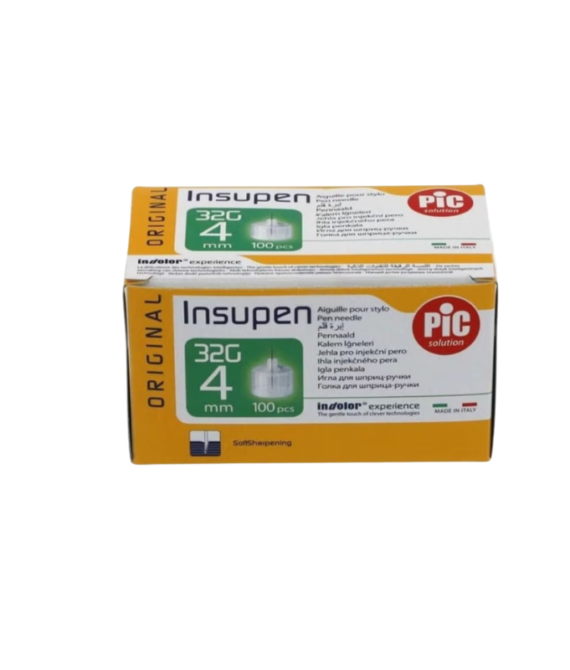Pic Insupen Pen Needles 32G 4mm 100 Pieces